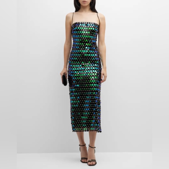 The New Arrivals Ilkyaz Ozel - Phoenix Sequin Maxi Dress - FR 34 / US 2 - Picture 3 of 8